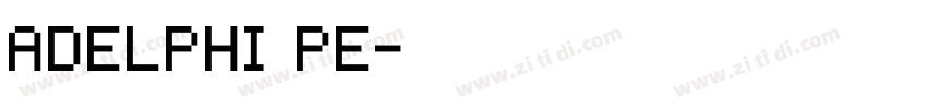 adelphi pe字体转换